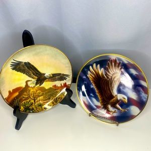 🦅 Franklin Mint American Eagle & Desert Majesty -  Collector Plates 🦅